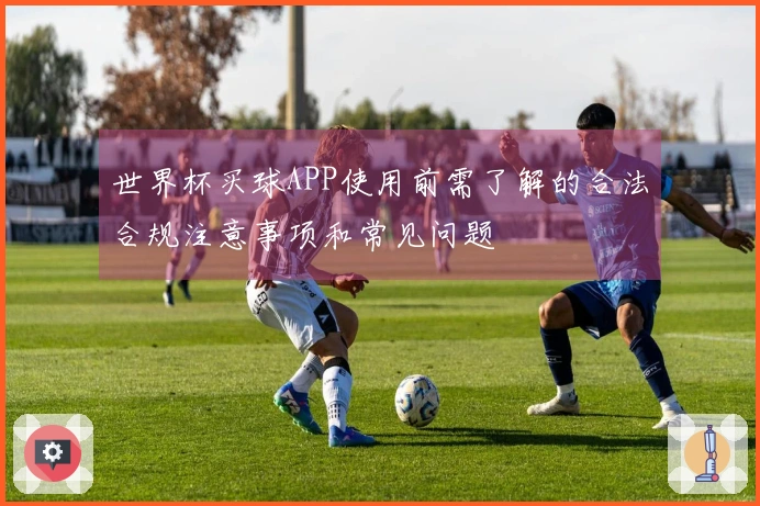 世界杯买球APP使用前需了解的合法合规注意事项和常见问题
