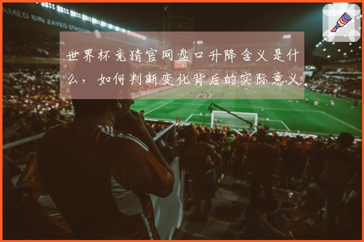 世界杯竞猜官网盘口升降含义是什么，如何判断变化背后的实际意义